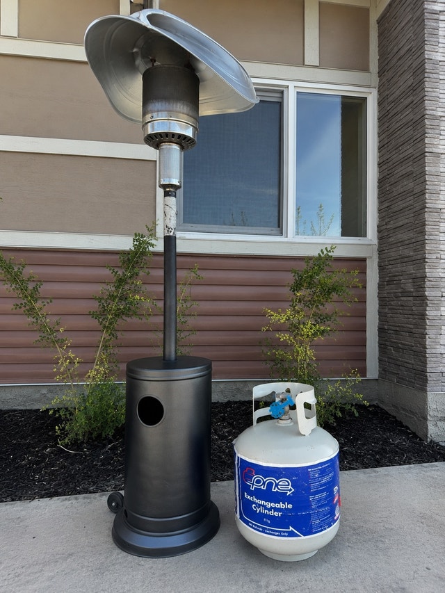 Propane Patio Heater with Tank — $30