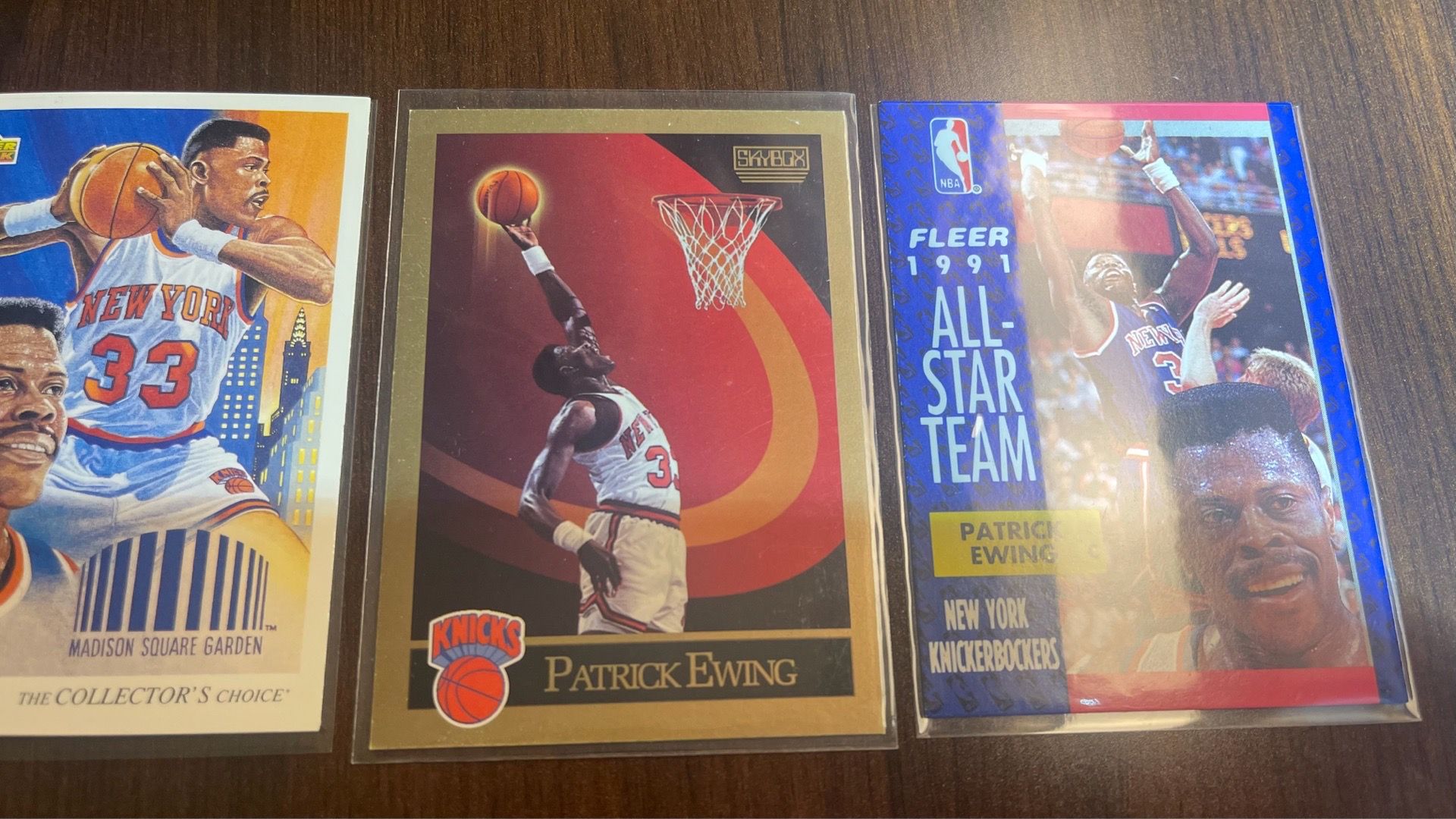 New York Knicks Vintage Patrick Ewing Basketball Cards - photo 5