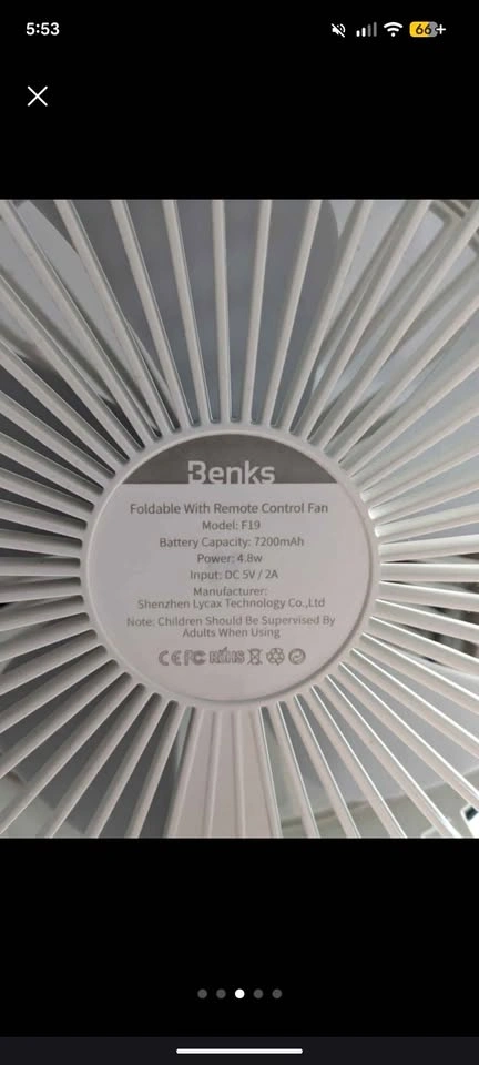 Fan- Height adjustable - photo 2