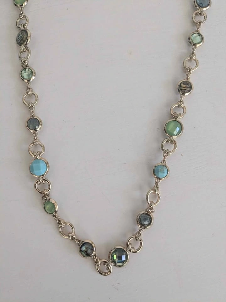 Blue and green necklace