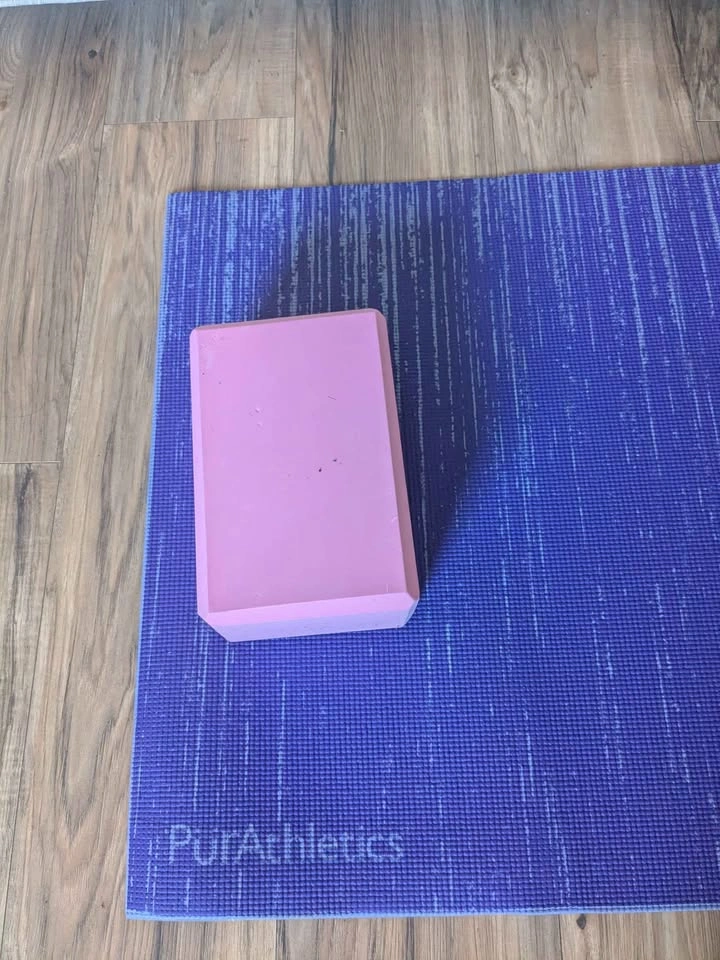 Yoga Mat and foam block- PurAthletics Water Print Mat - photo 2