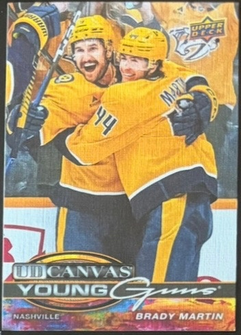 Upper Deck Brady Martin Young Guns Canvas Card - photo 2