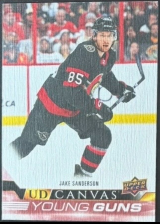JAKE SANDERSON YG Canvas (SP) Upper Deck 21-22 Series 2