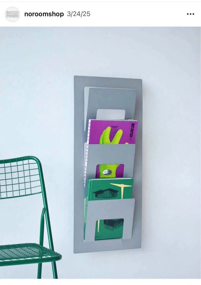 IKEA SPONTAN Metal Wall Magazine Rack / Mail Organizer