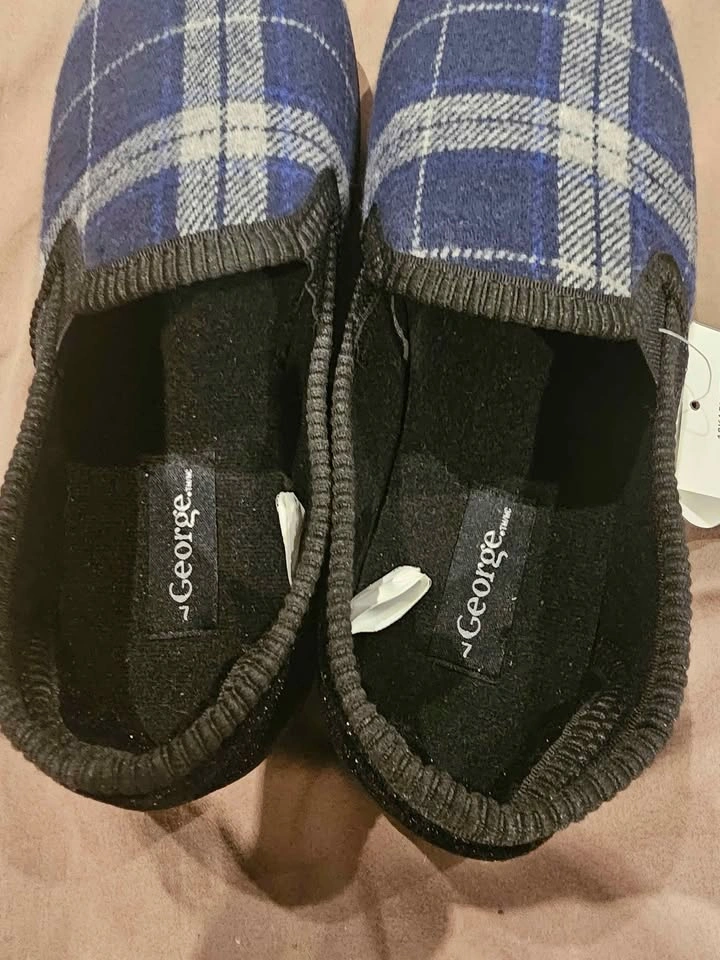 George Brand Plaid House Slippers-Mens - photo 5