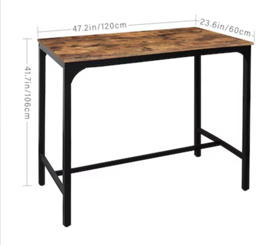 Industrial Bar Height Table - photo 4