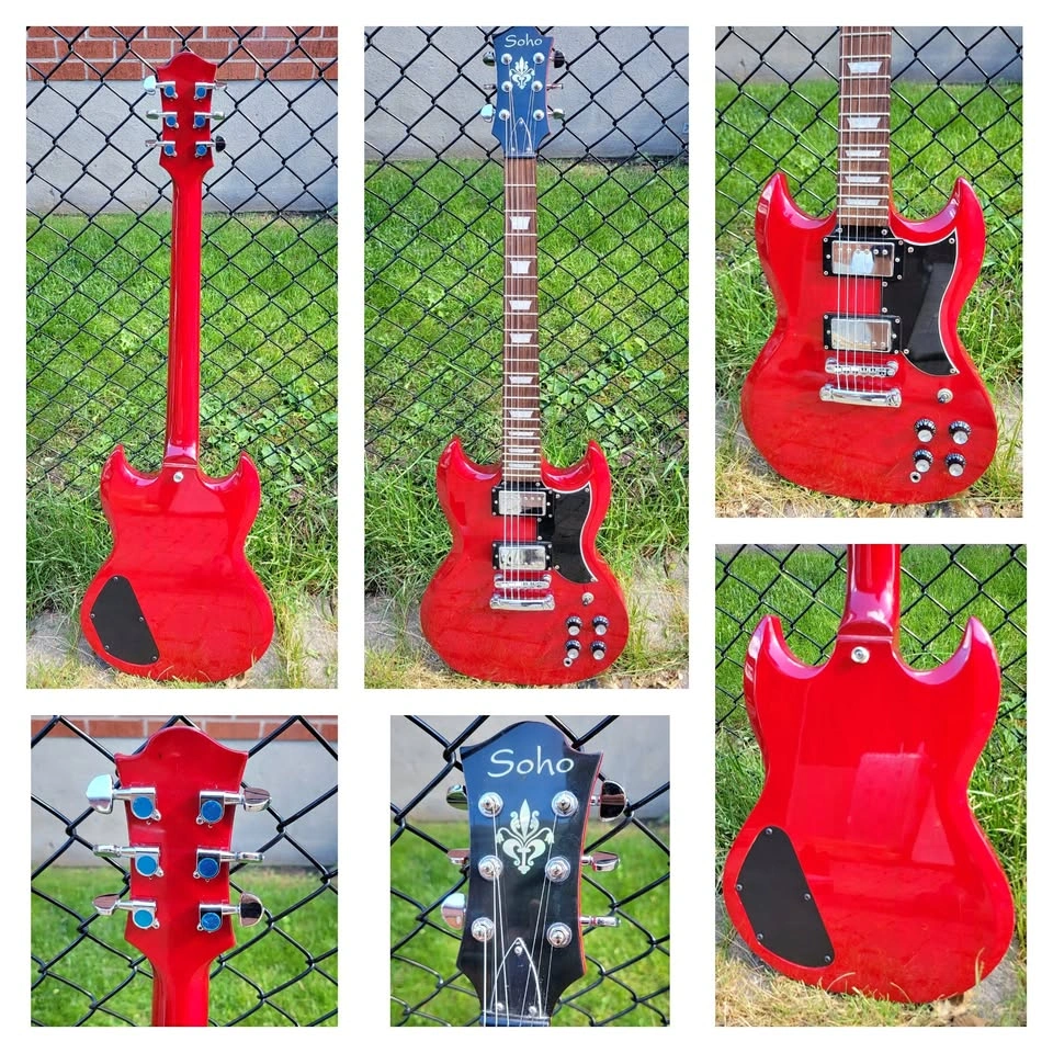 $220 Soho SG Electric Guitar - Red