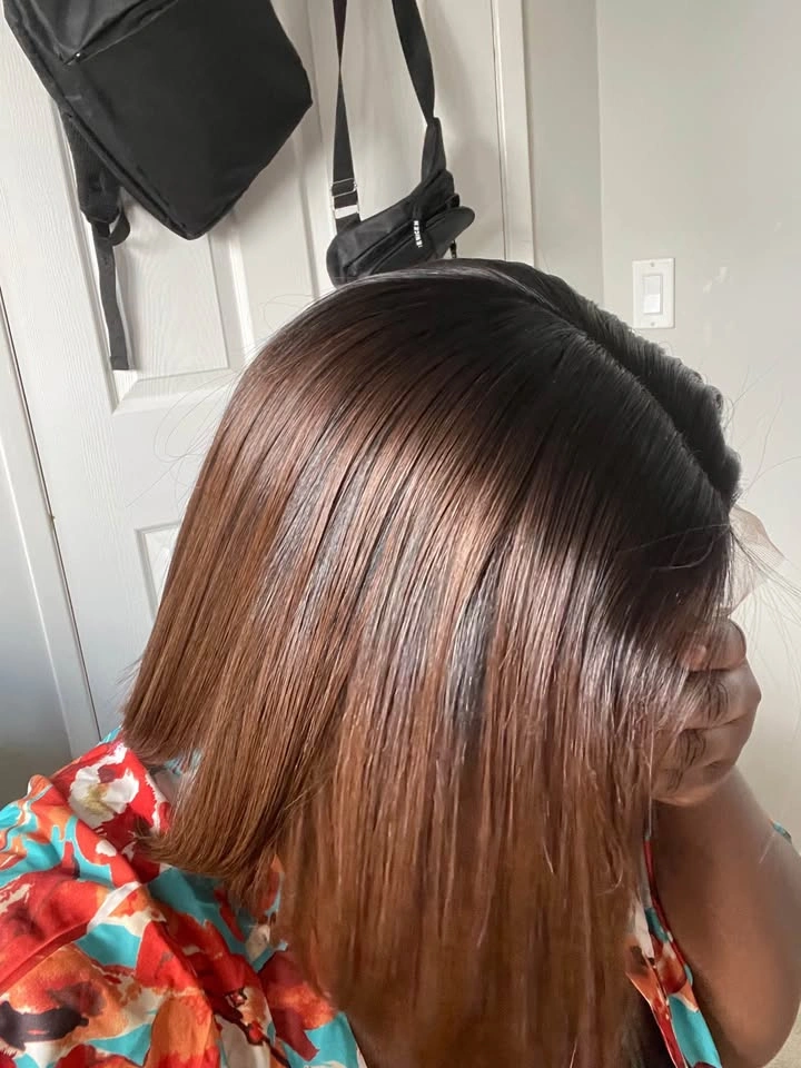 10” bone straight 2x6 Kim k Closure, ombré brown, $125 CA - photo 2