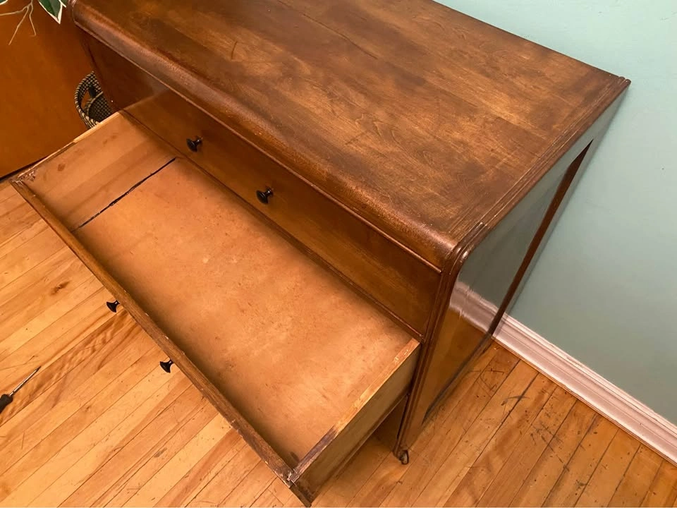 FREE DELIVERY: Vintage Waterfall Dresser $160 (HRM) - photo 5