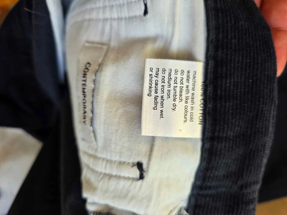 Spier & Mackay Men's Navy Corduroy Trousers - Size 33 - photo 4