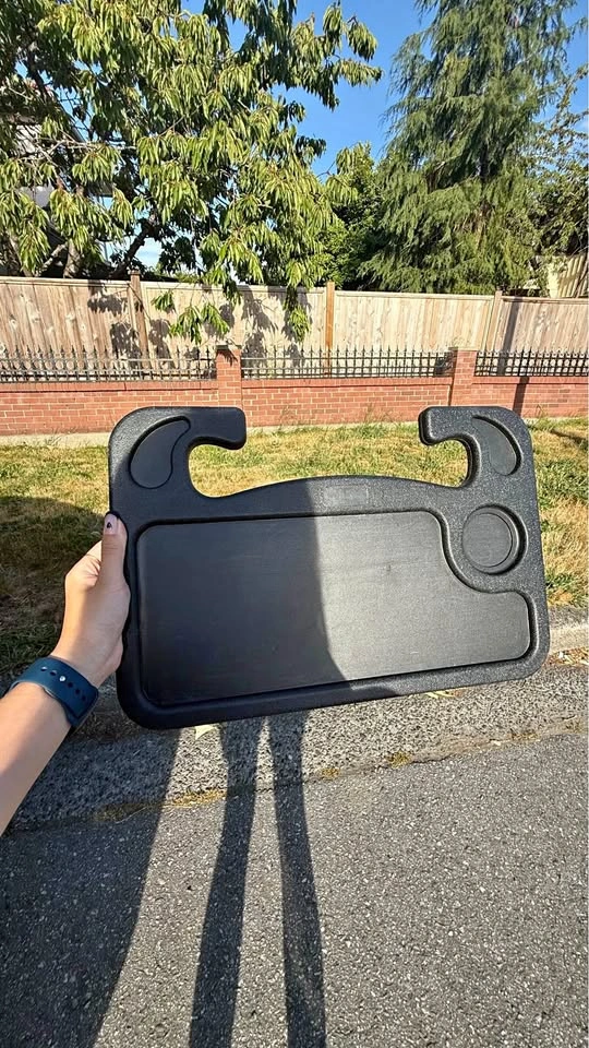 🚗 Car Steering Wheel Tray / Portable Car Desk – Black
