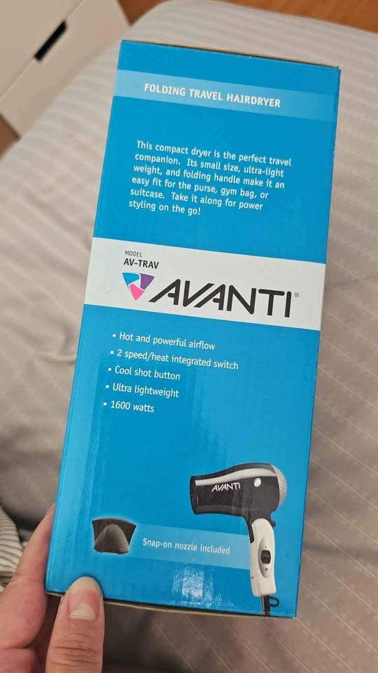 Dannyco Avanti Folding Travel Hairdryer - photo 2