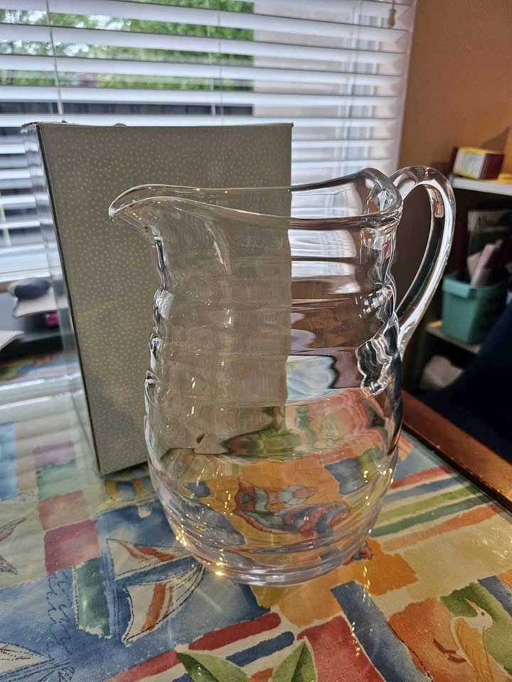 Large Glass Jug with Handle