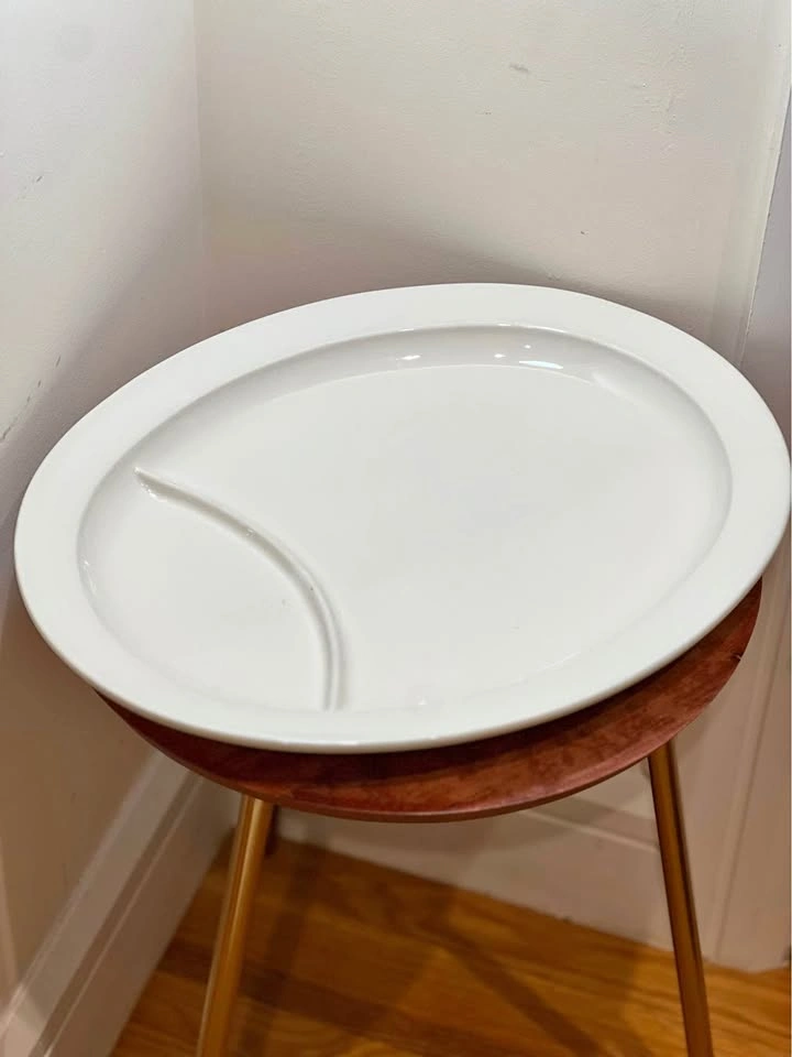 Vintage Hall China White Oval Divided Platter – Style 2169