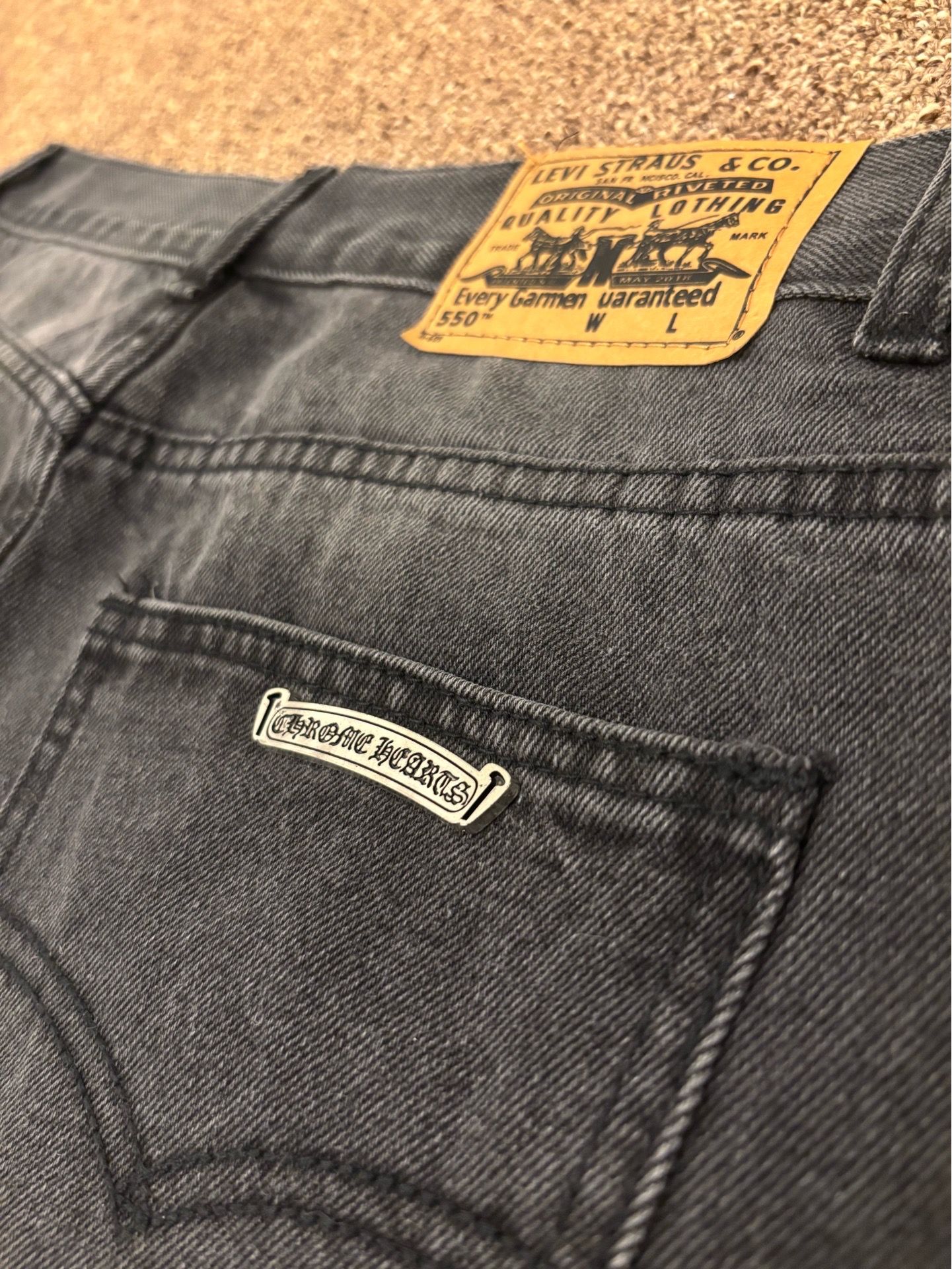 Chrome heart jeans black size 32 - photo 3