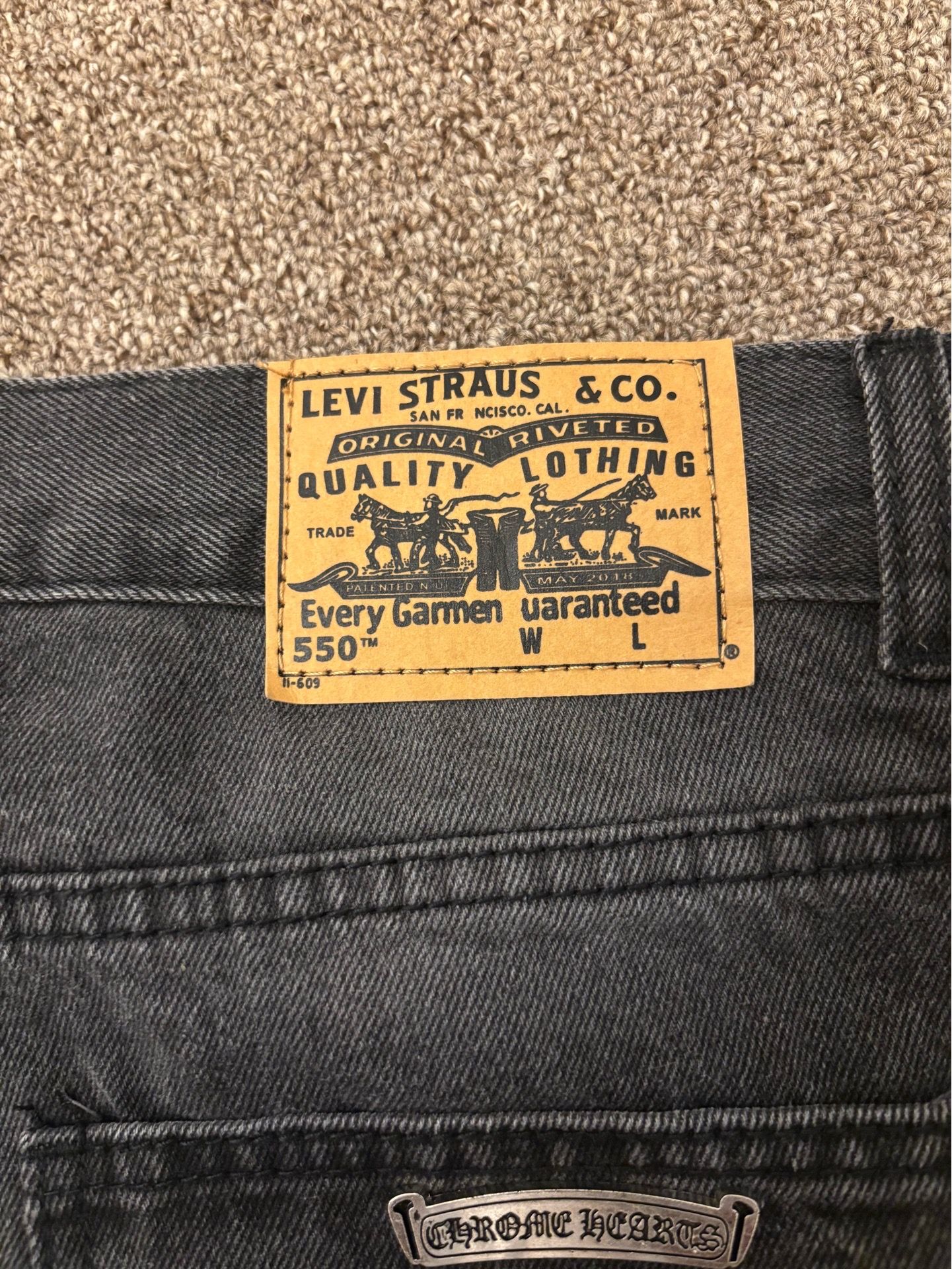 Chrome heart jeans black size 32 - photo 5