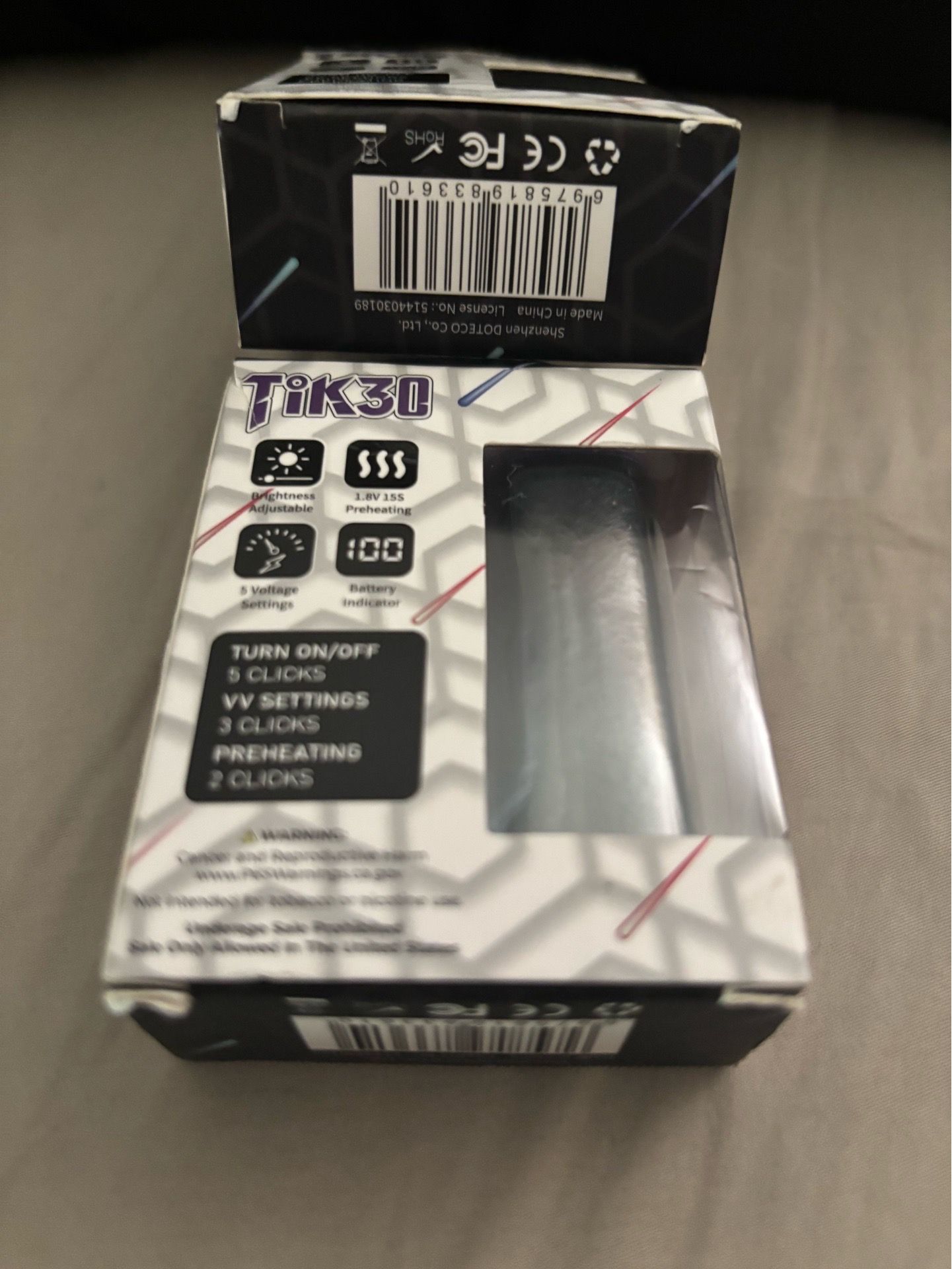 Tik 30 510 battery, silver and purple - photo 3