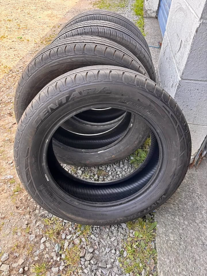 Set of 4 All-Season Tires — 205/55R16 — 80% Tread