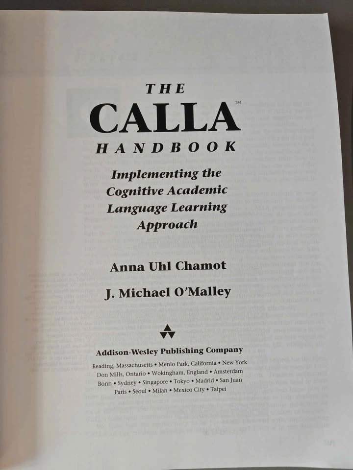 The Calla Handbook - Implementing the Cognitive Academic Languag - photo 2