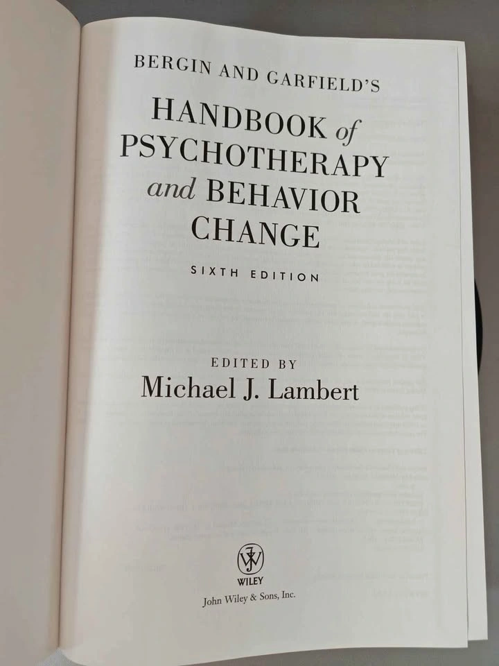 Handbook of Psychotherapy and Behavior Change - 6th edition - photo 2