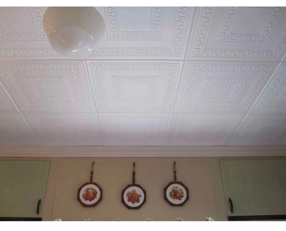 Glue up Foam Ceiling Tiles pack of 8 - photo 3