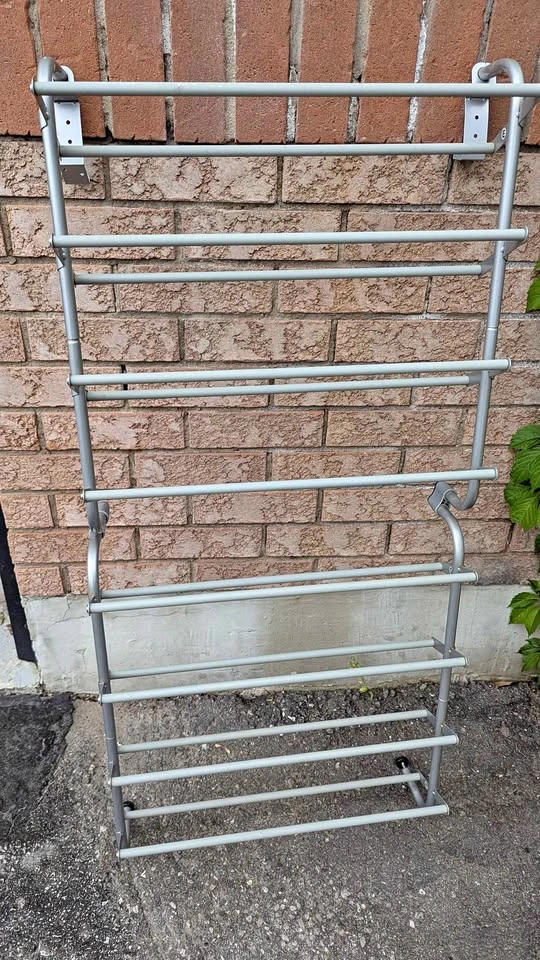 Over-the-Door Metal Shoe Rack