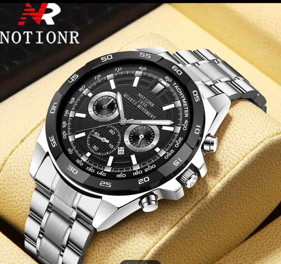 NOTIONR Men Chronograph Quartz Watch Blue Black Dial - photo 2