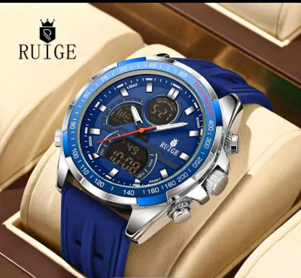 Ruige Luxury Digital Analog Sports Watch – Luminous Display