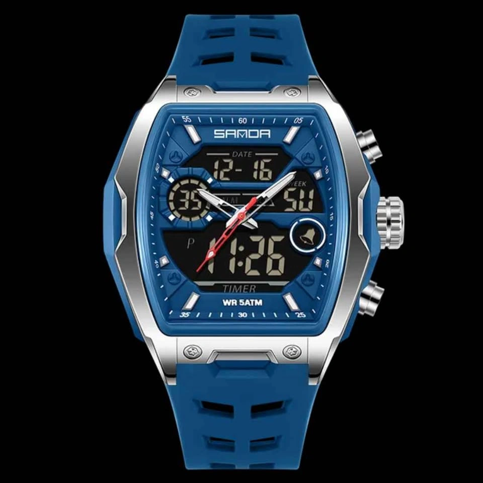 Men’s Military Sport Watch – Big Dial, Dual Display, Waterproof - photo 3