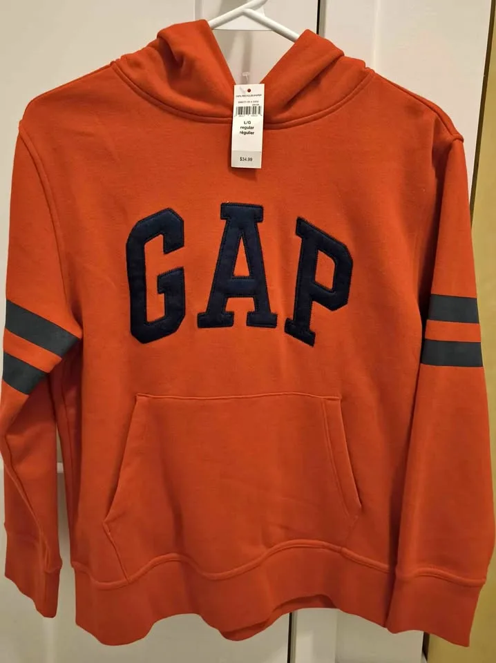New GAP hoodie kids Size L thumbnail