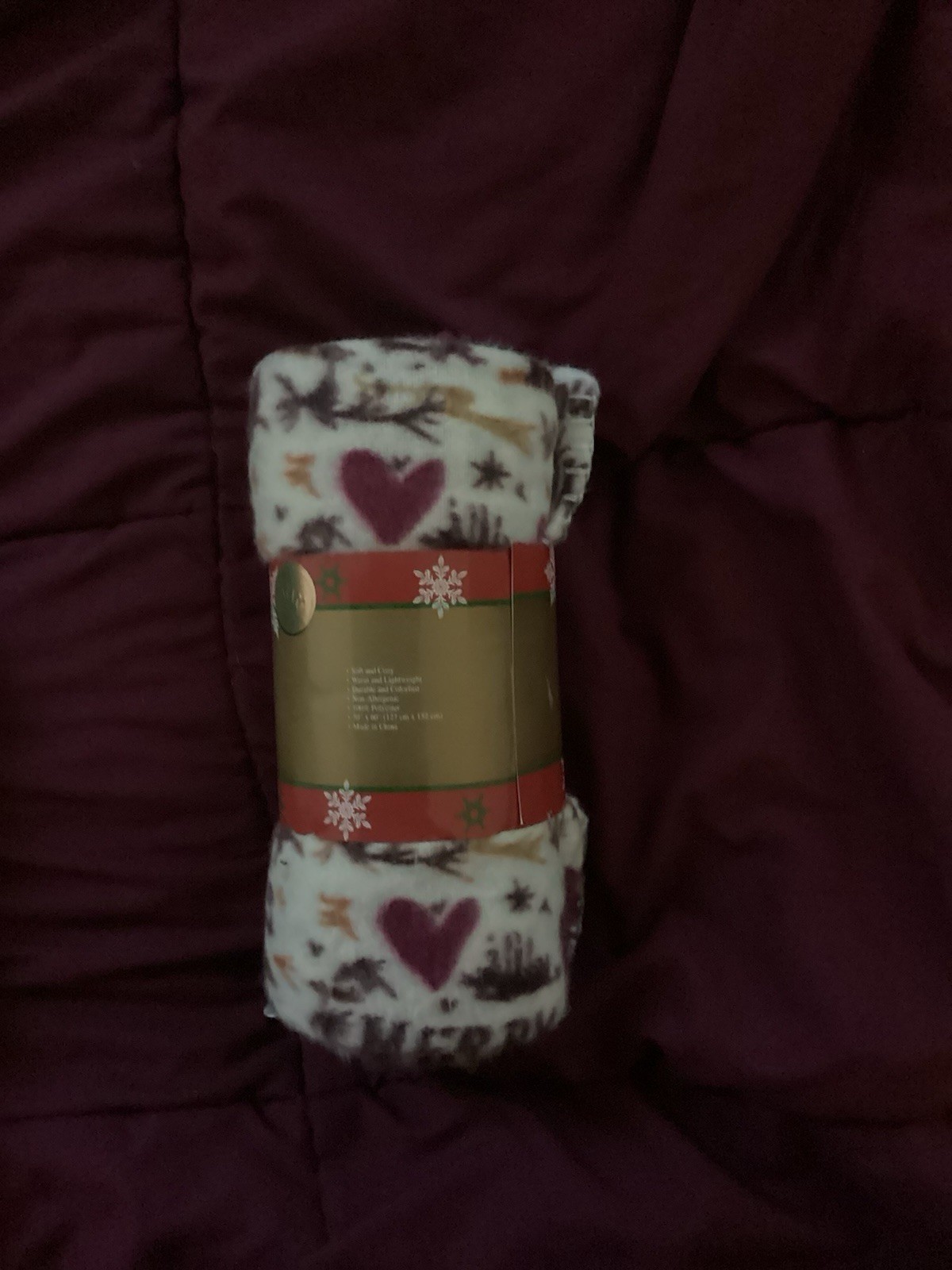 Northpoint Merry Christmas Fleece Throw Blanket 50x60 - photo 2