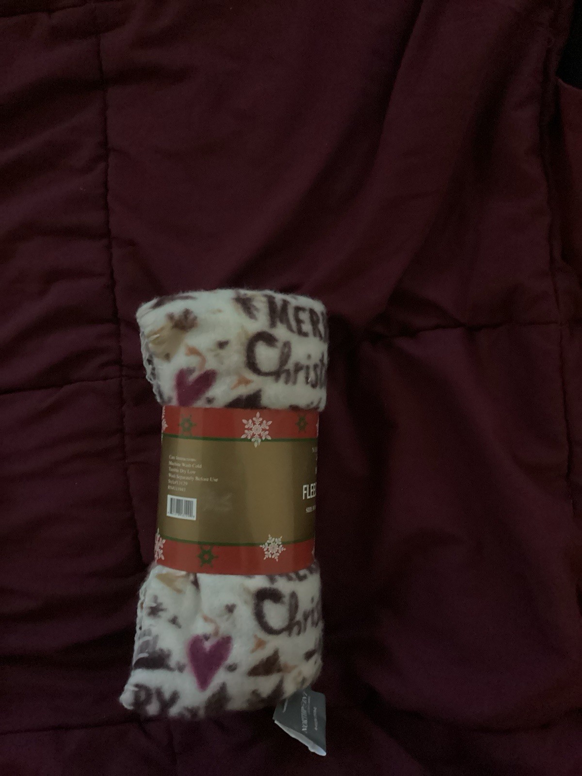 Northpoint Merry Christmas Fleece Throw Blanket 50x60 - photo 3