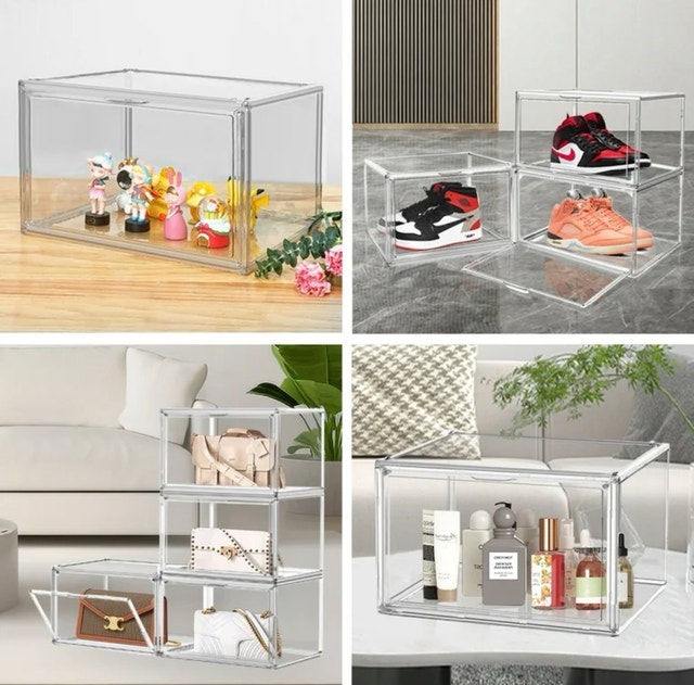 Stackable Shoe Box Accessories Organizer Display Bin - photo 3