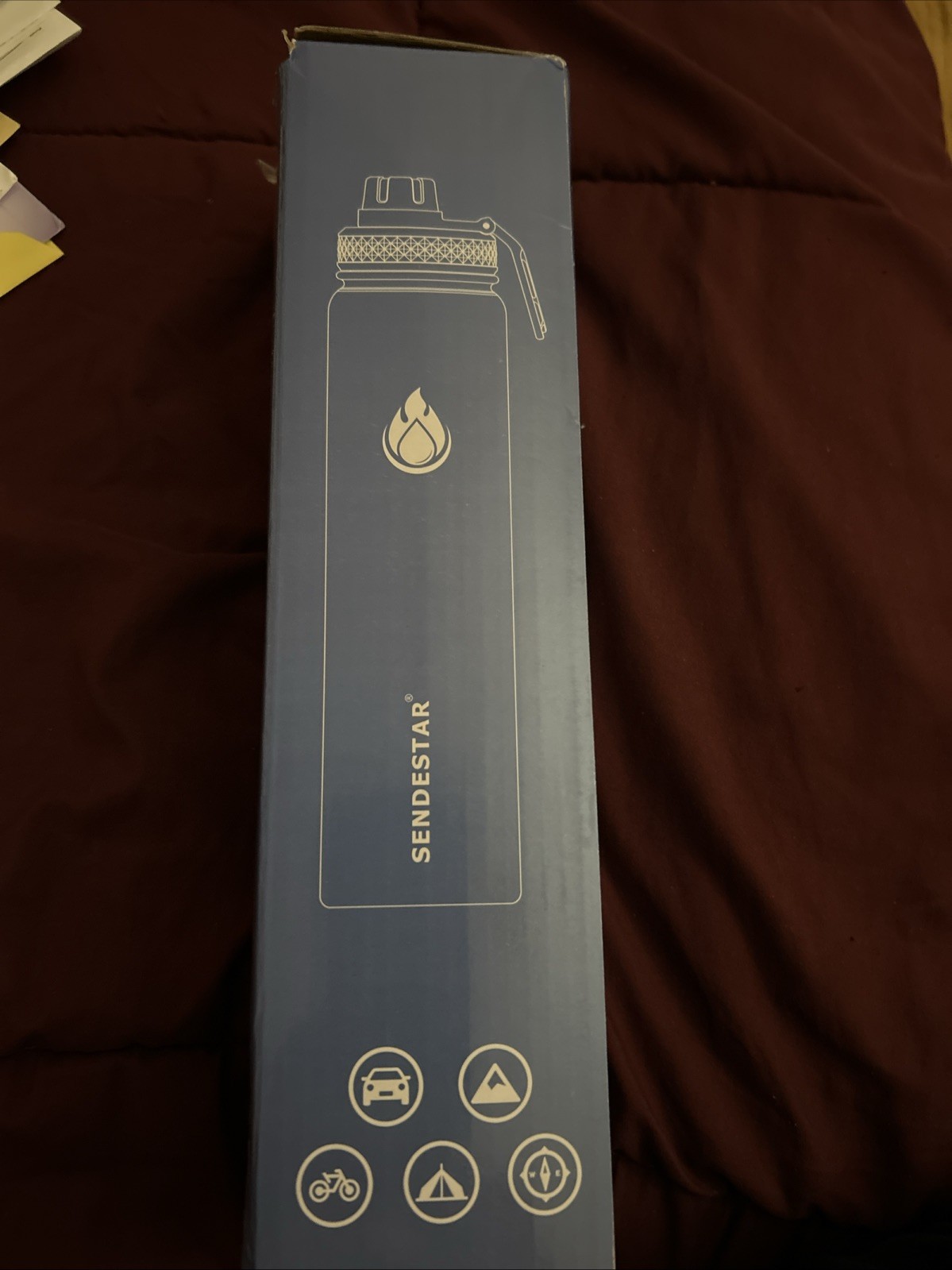 SENDESTAR Insulated Water Bottle 24 OZ, Wide Mouth with Straw - photo 3