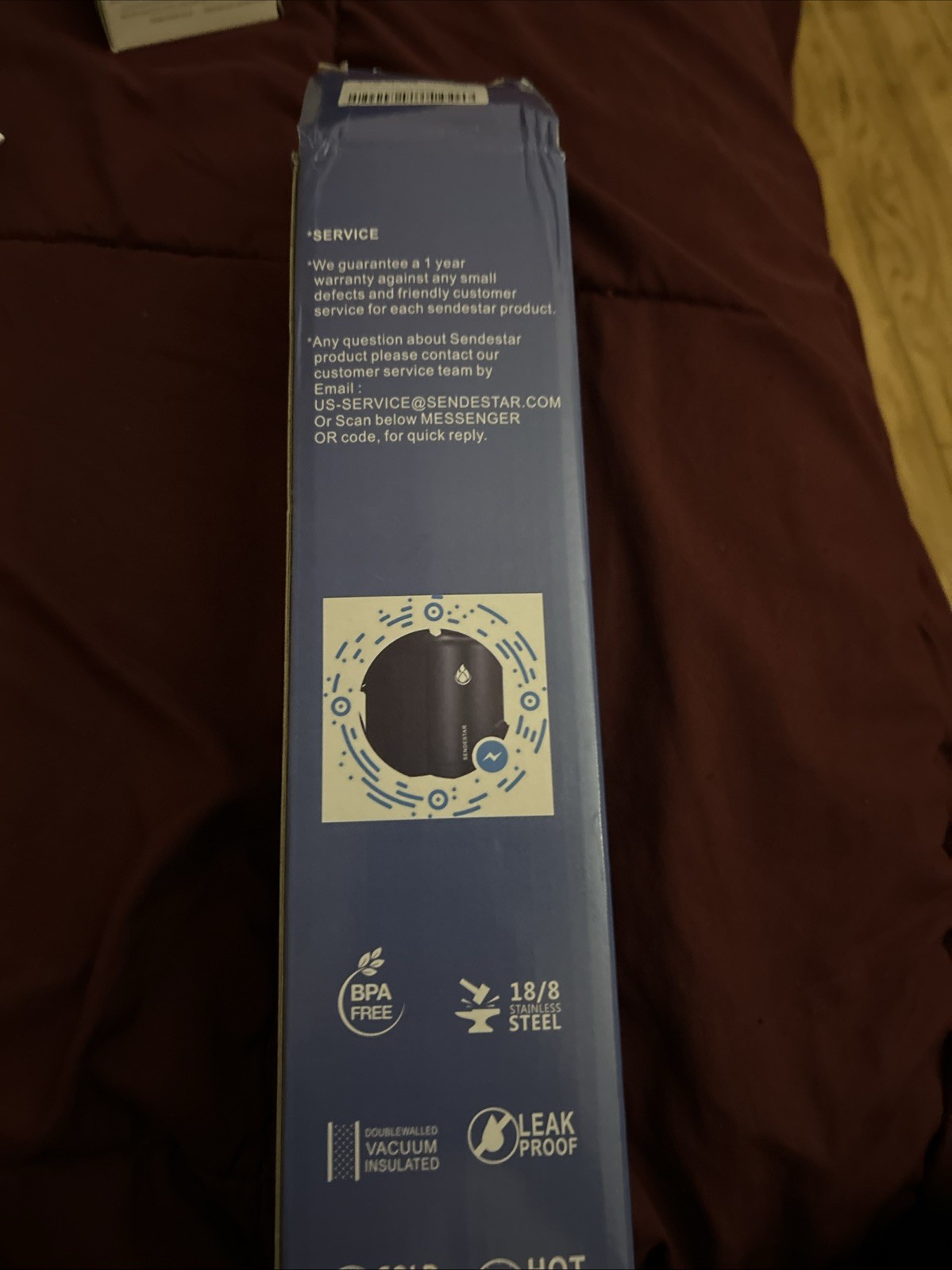 SENDESTAR Insulated Water Bottle 24 OZ, Wide Mouth with Straw - photo 4