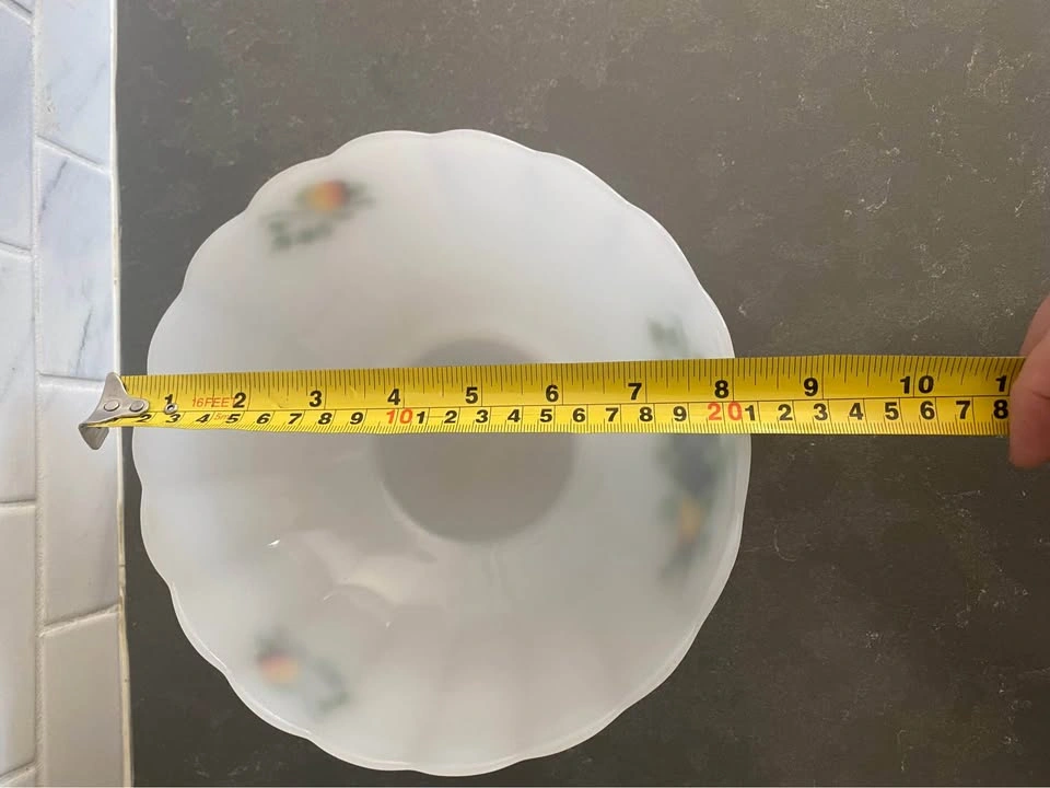 Vintage Arcopal France Fruits de France Milk Glass Bowl - photo 4