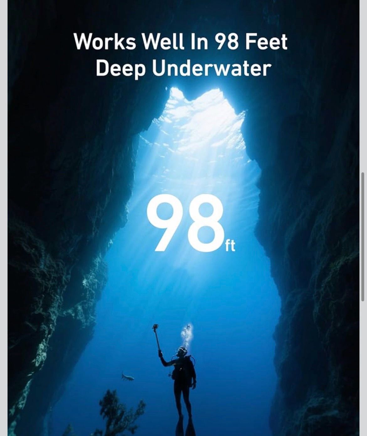 TELESIN Underwater Waterproof Bluetooth Selfie Stick for GoPro - photo 5