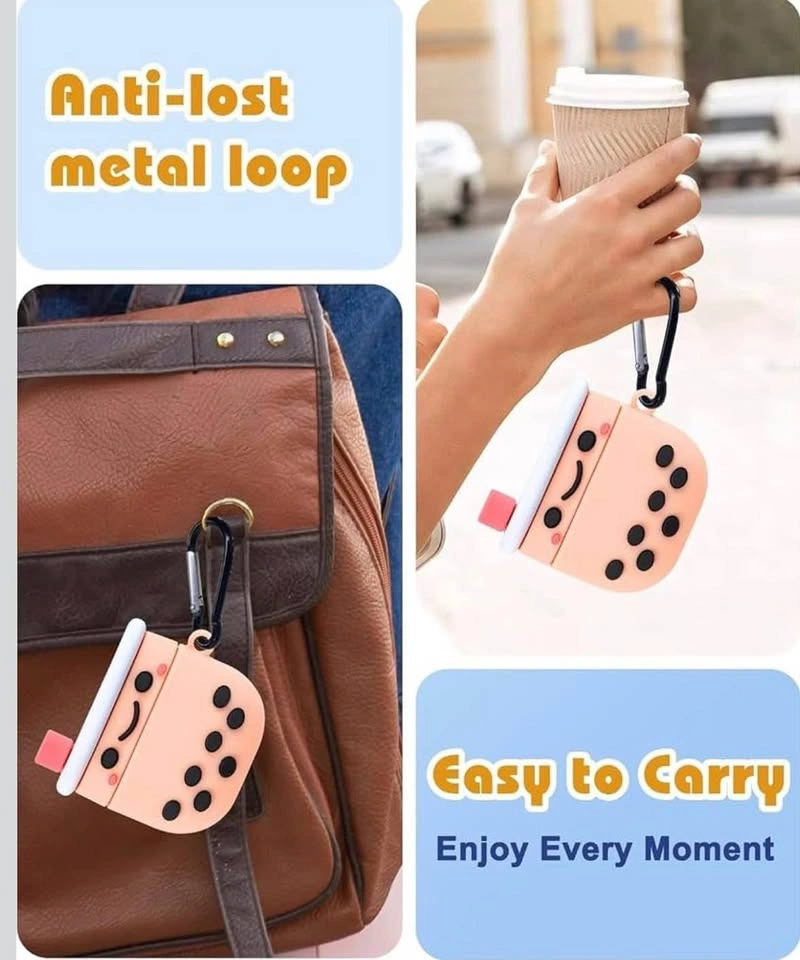 NEW in bag AirPods 4 milk tea bubble tea case cover - photo 3
