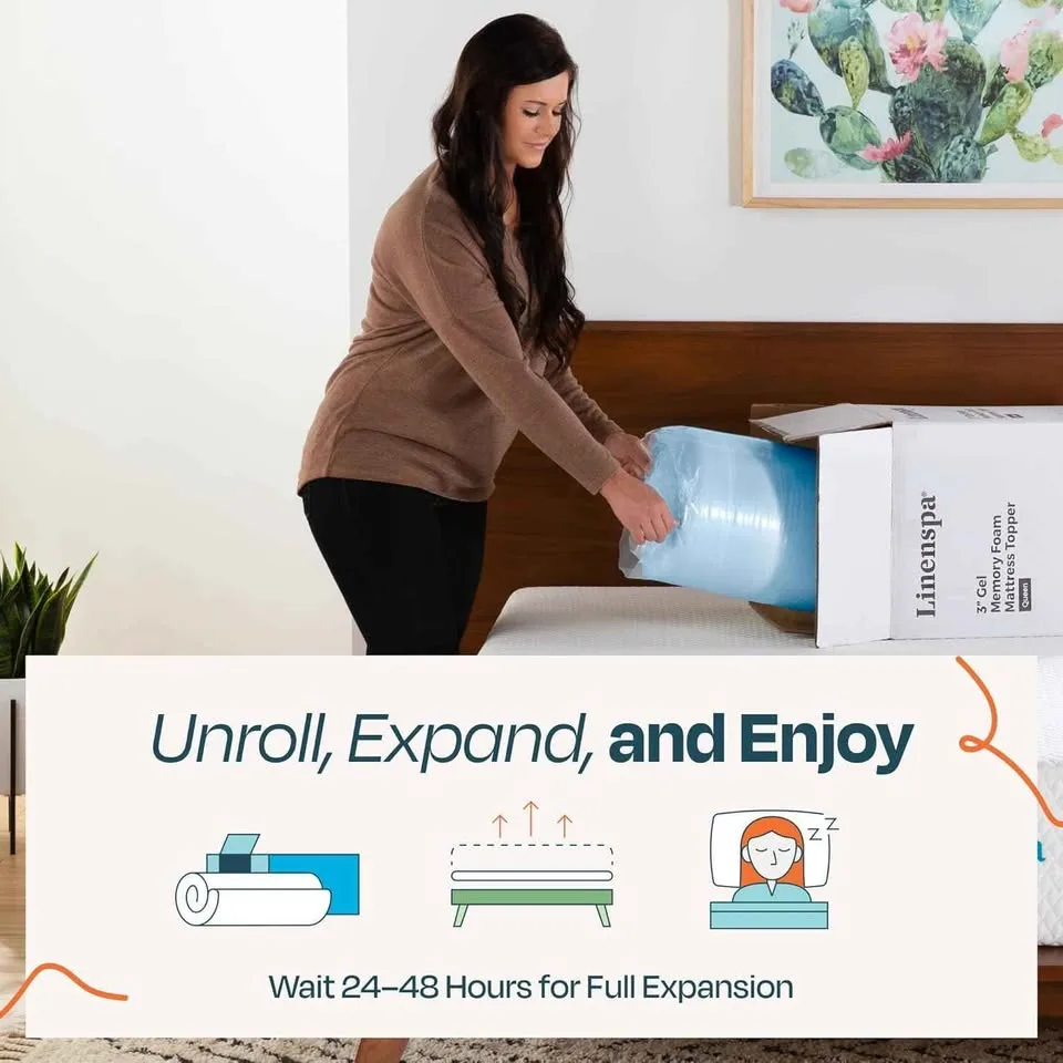 Linenspa Queen Mattress Topper, NEW image indicator(7)