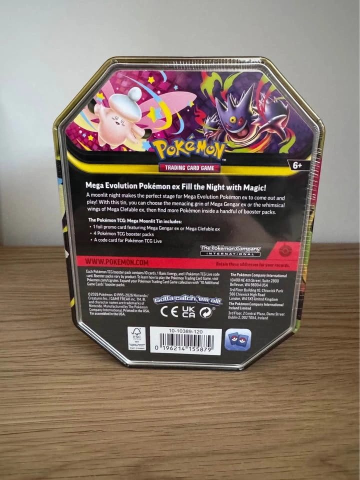 Pokemon Gengar Moonlit Tin - photo 2