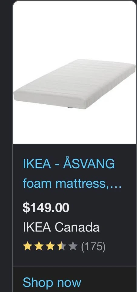 IKEA ÅGOTNES twin Foam Mattress - photo 2