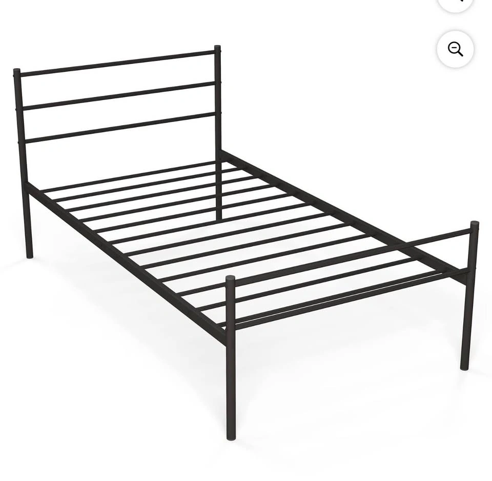 Metal Queen Bed Frame with Headboard and Footboard - photo 2
