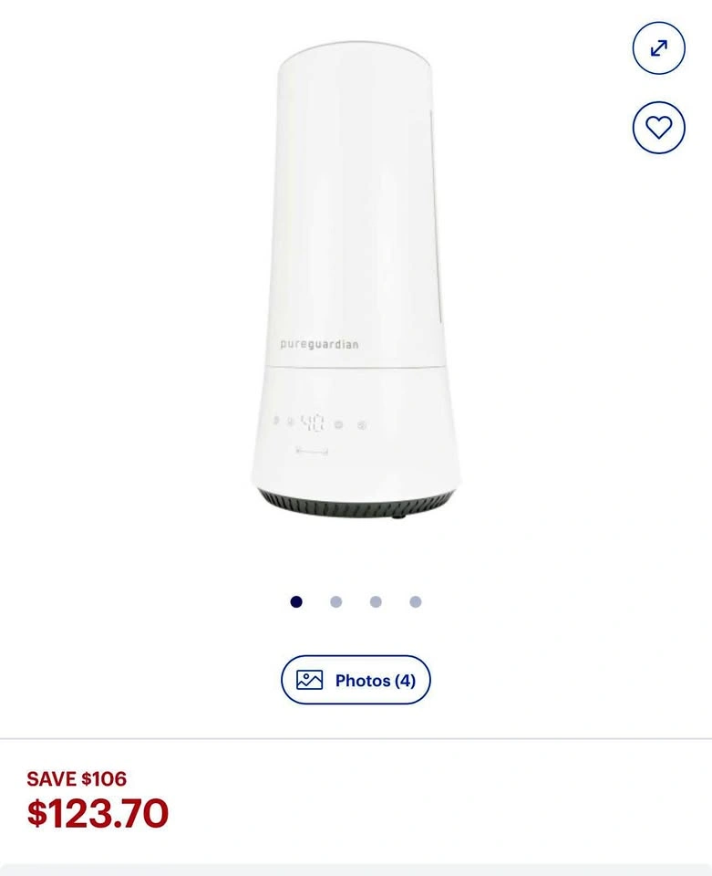 PureGuardian Ultrasonic Humidifier