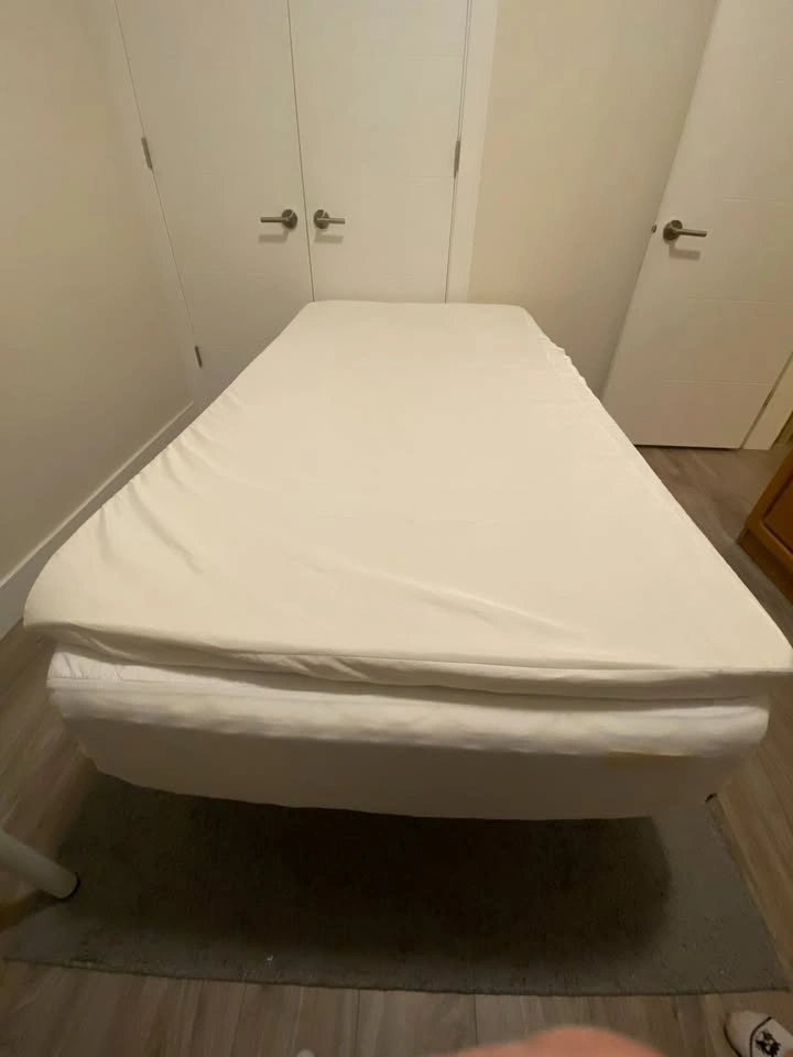 Twin XL Mattress + Topper and Collapsible Frame - photo 3