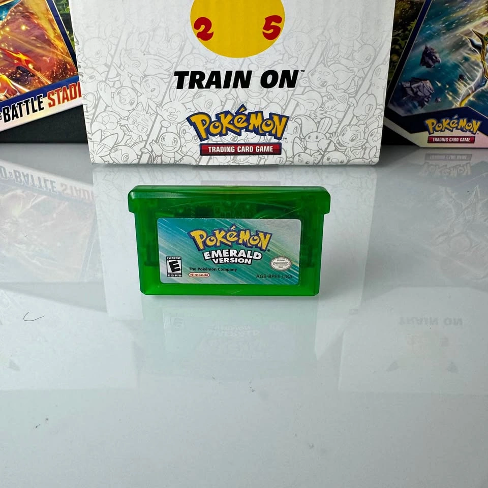 Pokemon Emerald Authentic GBA Cartridge MINT