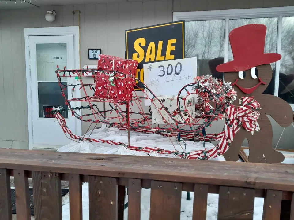 Large heavy duty Santa outdoor Sleigh image indicator(2)