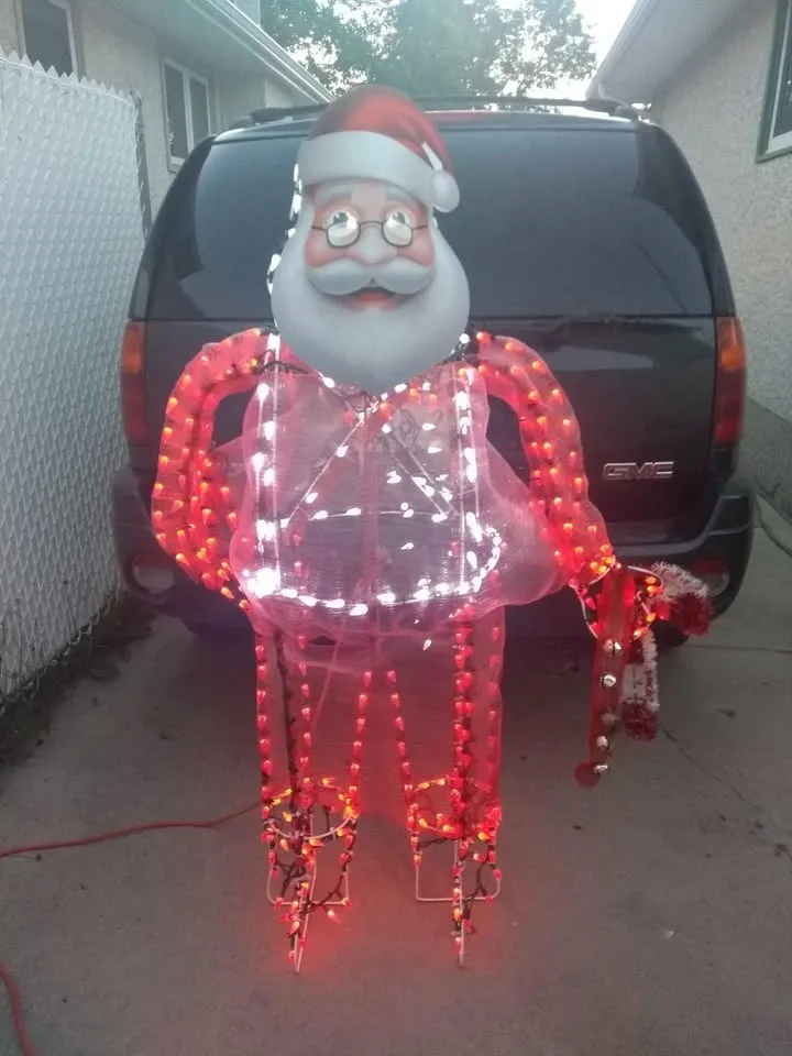 Outdoor Christmas Decorations Large Santa & Sleigh image indicator(4)