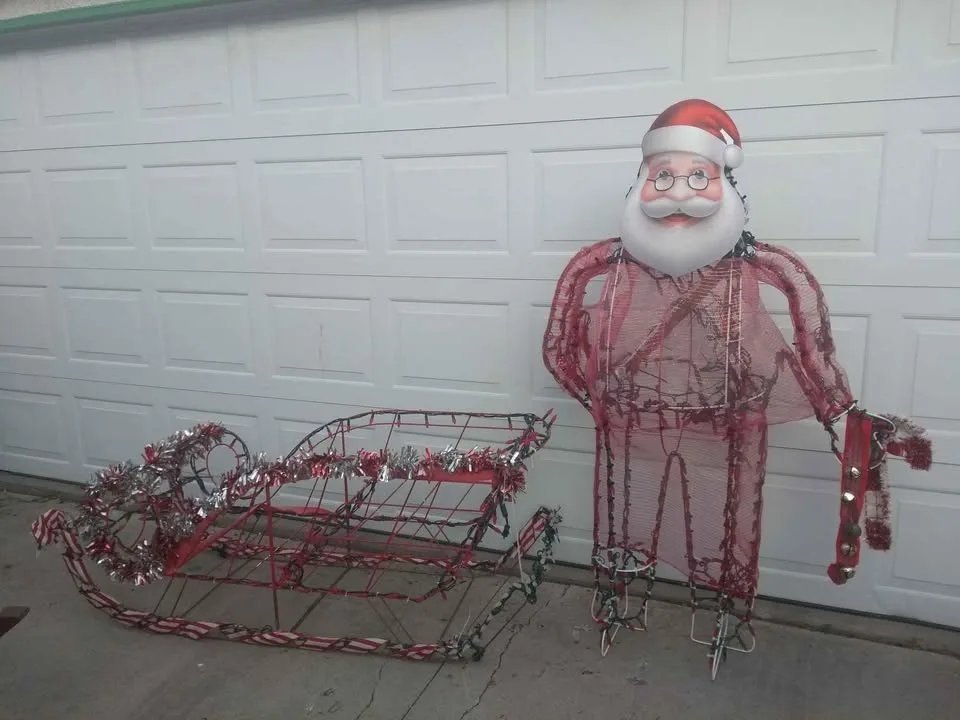 Outdoor Christmas Decorations Large Santa & Sleigh image indicator(6)