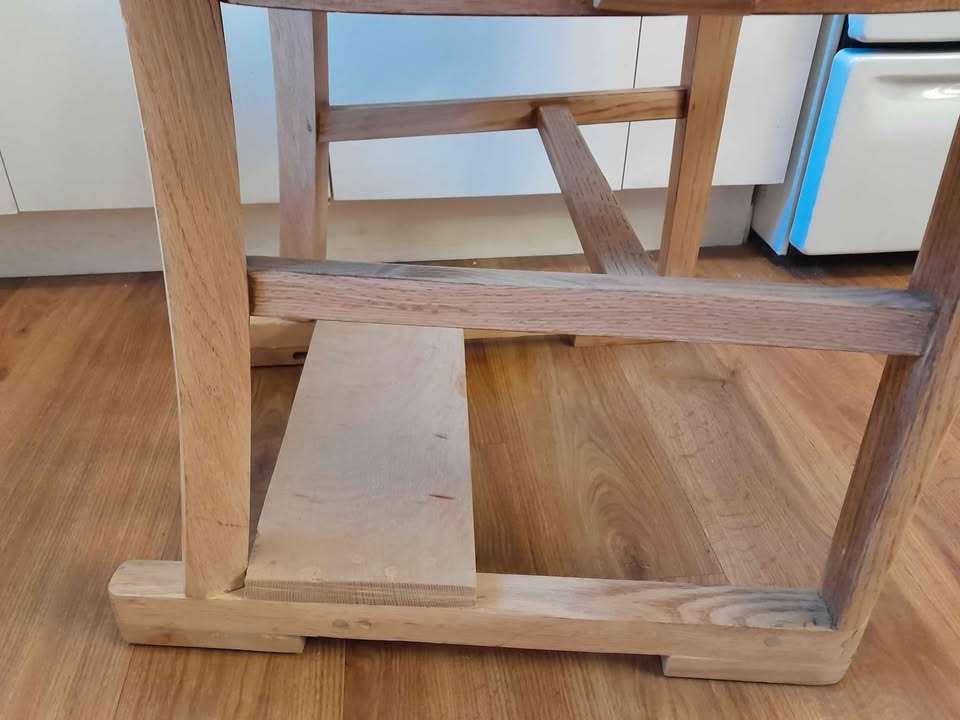Antique Solid Oak Bankers Chair - photo 4