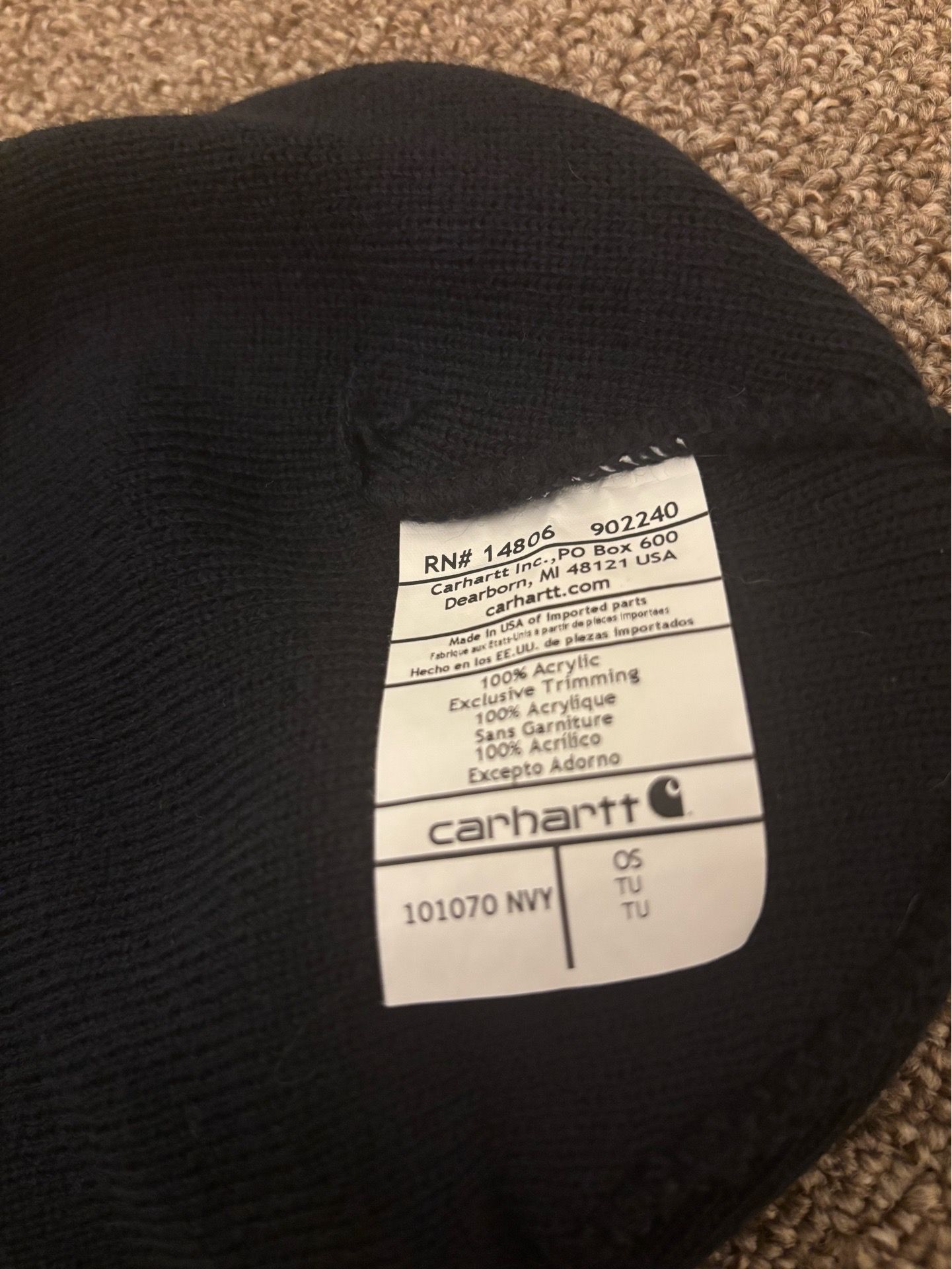 Carhartt beanie navy - photo 3